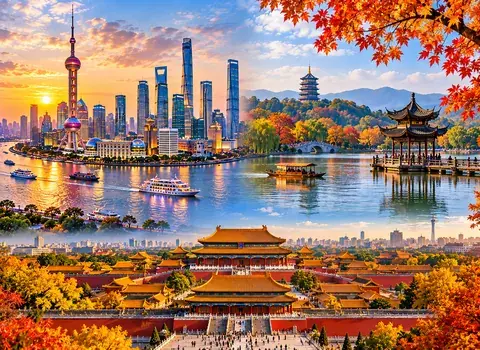 تور شانگهای + هانگژو + پکن پاییز 1405
