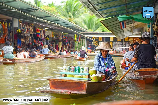 از بازار شناور بانکوک دیدن کنید