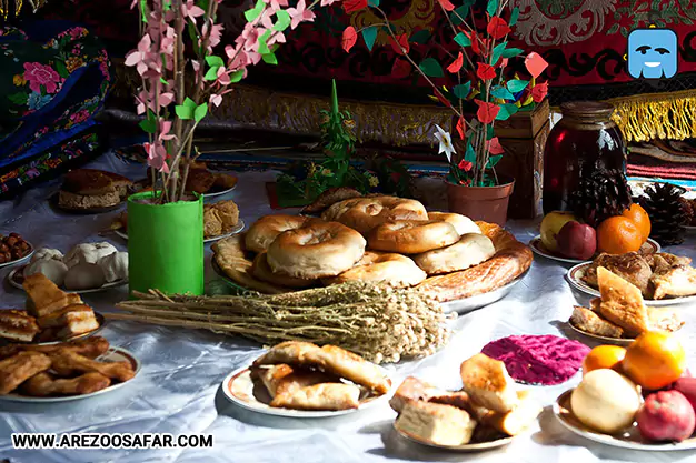 سفره نوروز در تاجیکستان