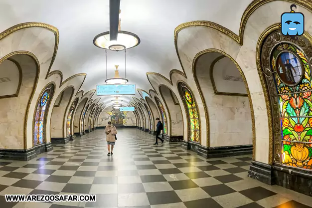 ایستگاه مترو نووسلوبودسکایا در مسکو