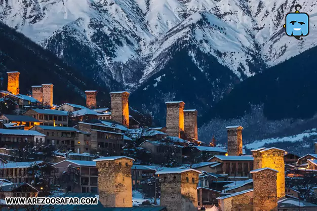 سوانتی مقصدی کوهستانی  در جاهای دیدنی گرجستان