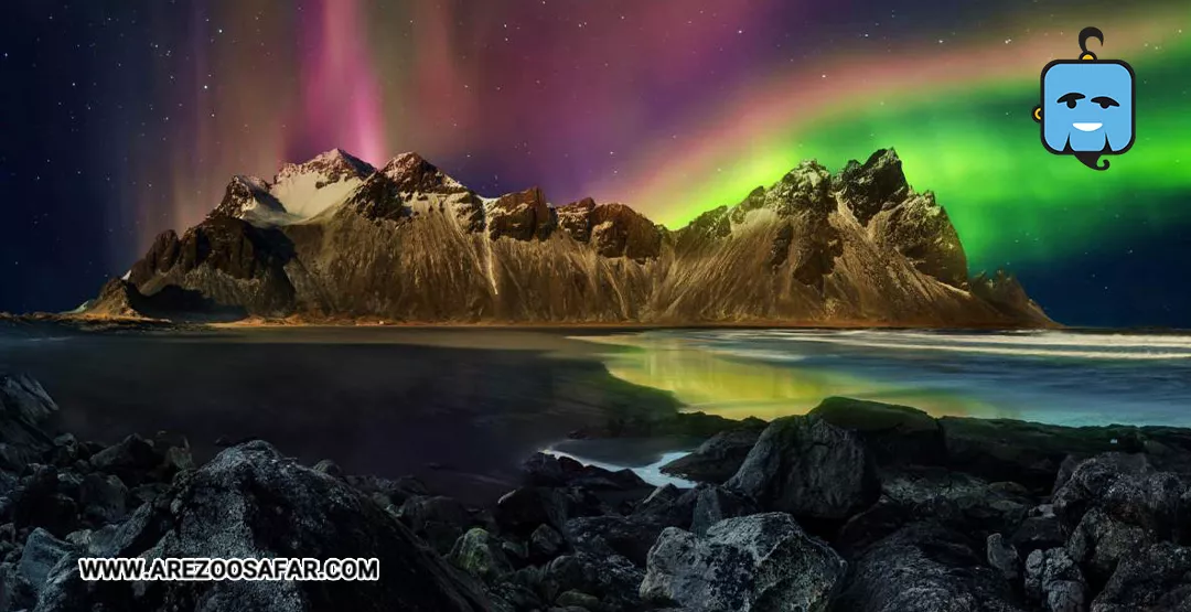 شفق قطبی در ایسلند